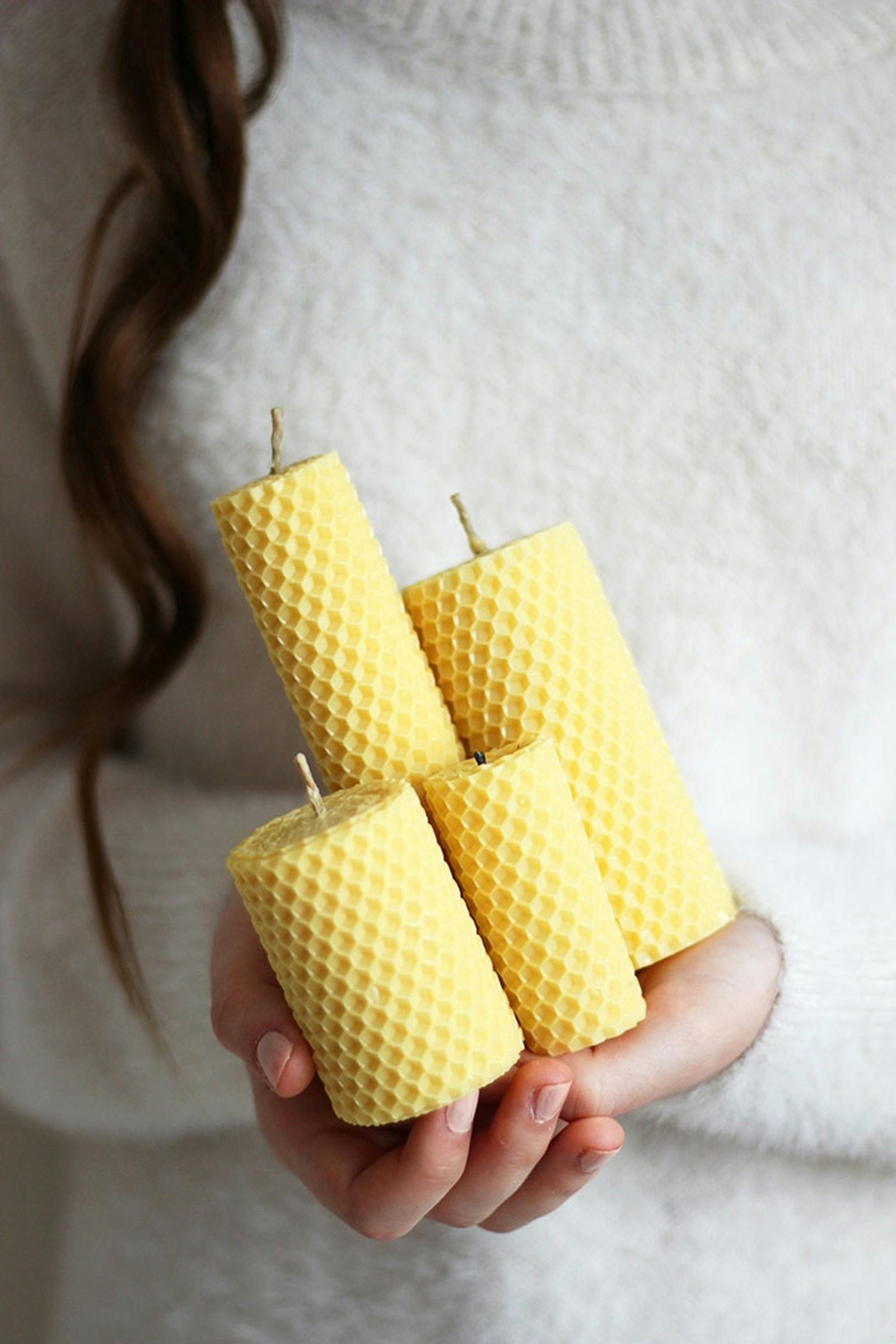 Beeswax taper candles